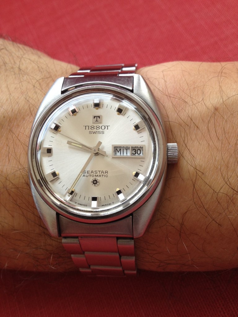 vintage tissot seastar automatic day date